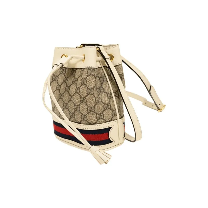 GUCCI Ophidia Canvas With Leather Bucket Bags Crossbody Bag, Shoulder Bag Women's-1