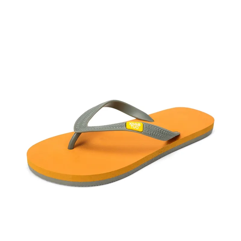 XMISTUO Quiet Abrasion Resistant Slip Resistant Flip Flops Men's-2