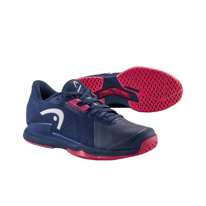 HEAD Sprint Pro 3.5 Low Top Tennis Shoes Women's Blue Red-2