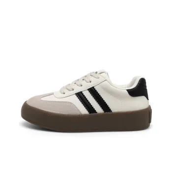 Honey GIRL Wear Resistant Low Top Skateboard Shoes 4cm Women's Ecru