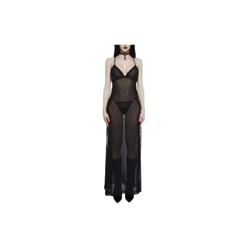 Dolls Kill Slip Dresses Women's BLACK/Black