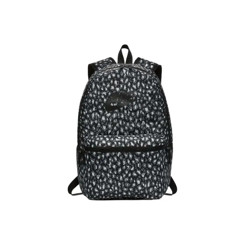 Nike Polyester Backpack Regular Unisex Black & Silver-1