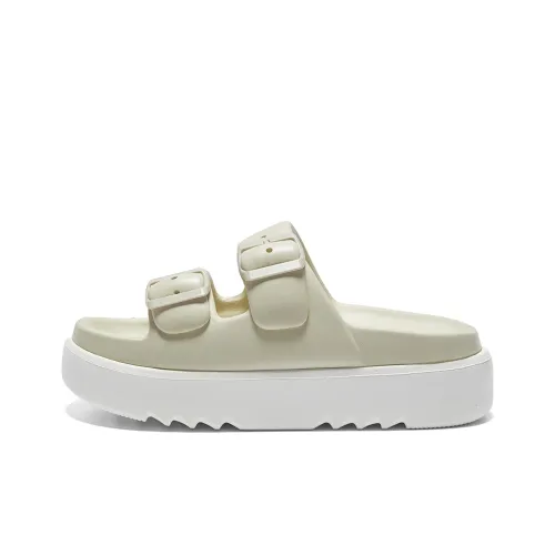 HUANQIU Slide Slippers Women's White