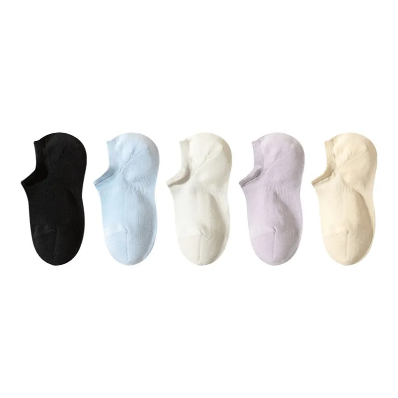 AUGUST No Show Socks Women's 5 Pack-0