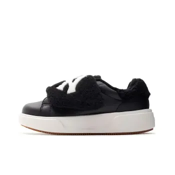 MLB Chunky Classic A FLEECE Slip Resistant Low Top Casual Shoes Unisex Black