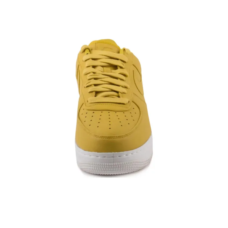 Nike Air Force 1 Slip-Resistant Cushioning Low-Top Skateboard Shoes Men's Yellow White-2
