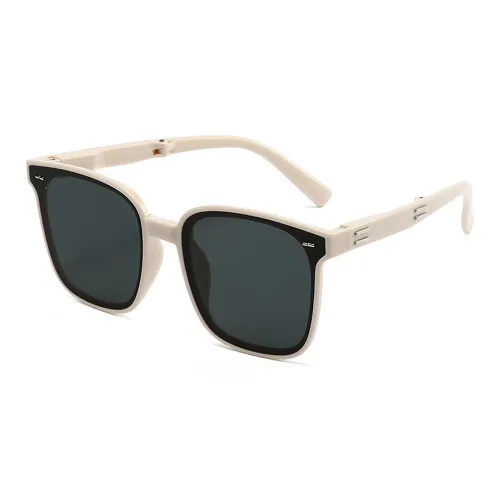 rectangle-frame tinted-lens sunglasses