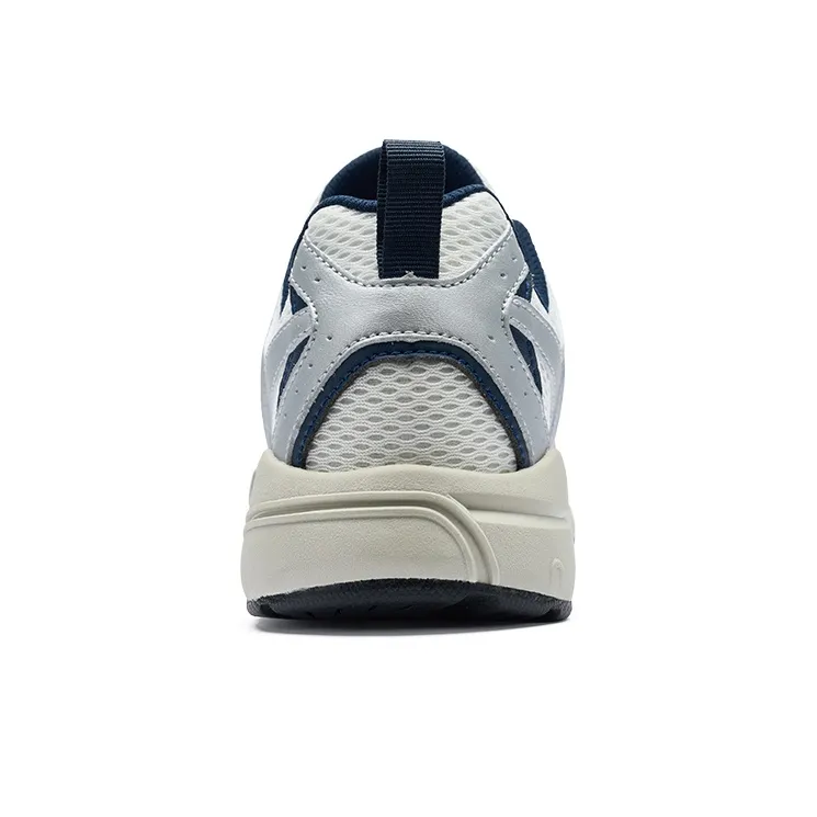 PONY Anti Slip Wear Resistant Low Top Running Shoes Unisex Silver-3