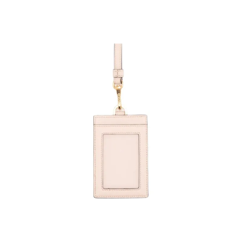 VERSACE Virtus Cow Leather Card Clip Card Holder Women's Pink-2