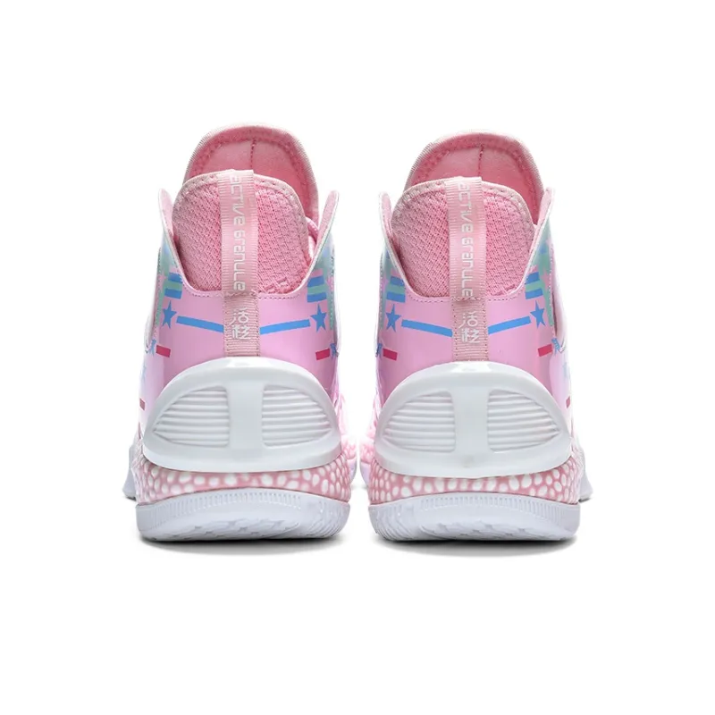 IVERSON Anti Slip Wear Resistant High Top Basketball Shoes Unisex Cherry Blossom Pink-3