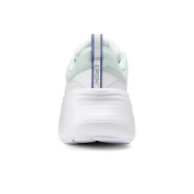 Skechers Slip Resistant And Breathable Low Top Casual Running Shoes Women's White Blue-3