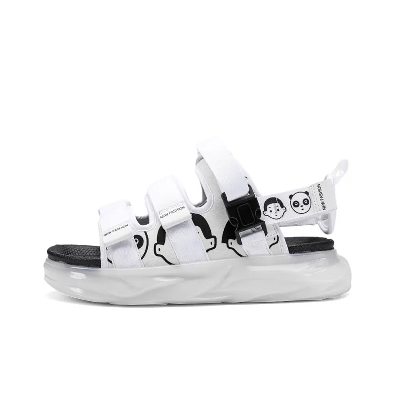 PNKE Beach Sandals Men White, Red, Black, White-14