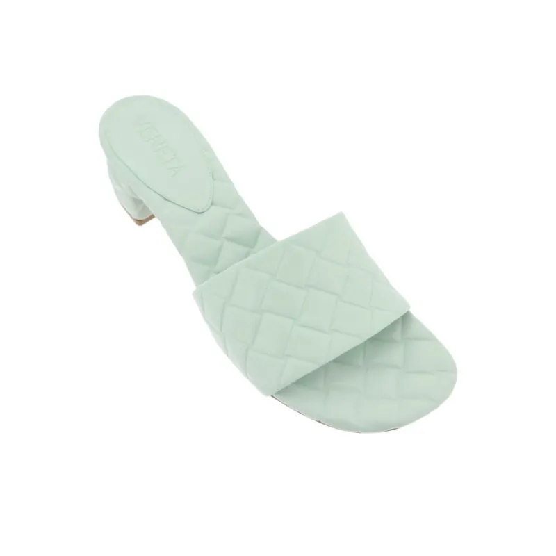 Bottega Veneta Slide Slippers Women's Blue Green-3