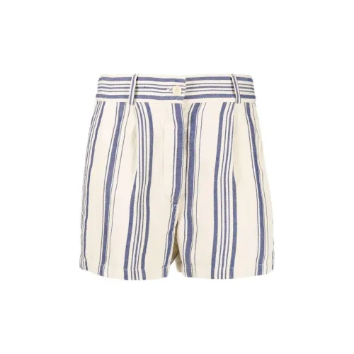 ASPESI Stripe-print High-waisted Shorts