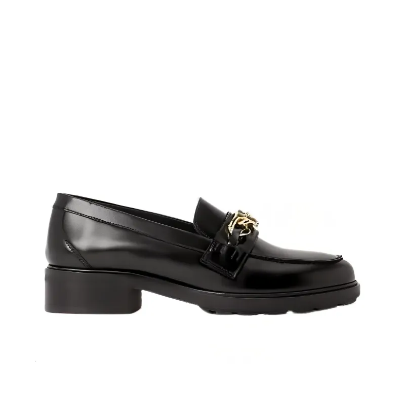 Tommy Hilfiger 30mm Chain-trim Leather Loafers-1