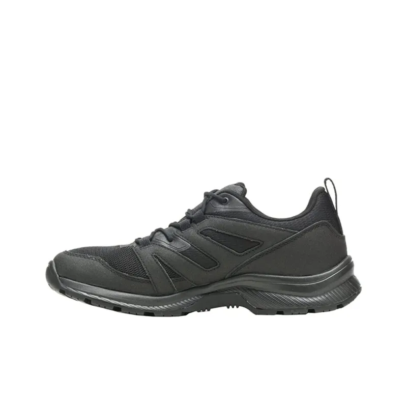 BATES E04100 Cushioned Slip-Resistant Breathable Low-Top Running Shoes Men's Black-0