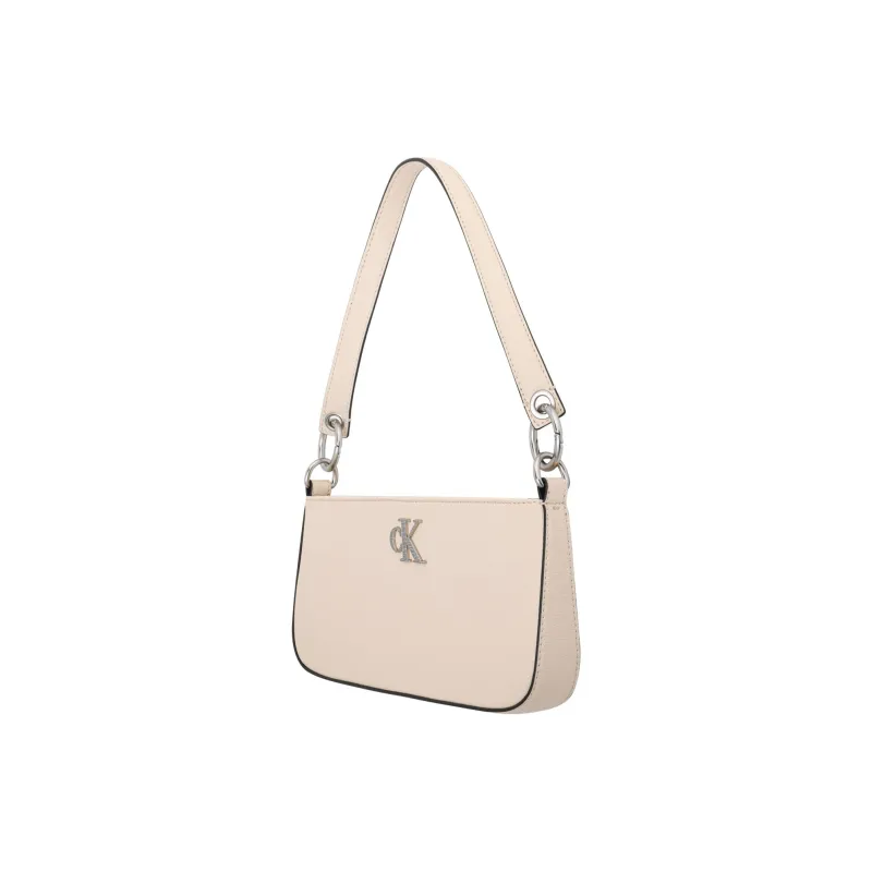 CALVIN KLEIN Synthetic Material Underarm Baguette Shoulder Bag Women's Apricot-1