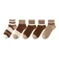 5 Pack (Toe White+Tricolor+Double White Stripe X2+Khaki)
