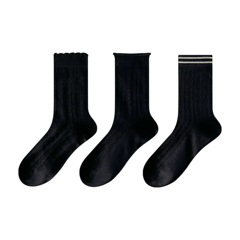 AUGUST Mid Calf Socks Women's 3 Pack-0