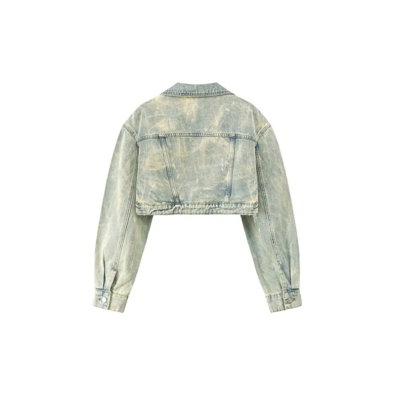 CHUU Cropped Coats Women's Light Blue-1