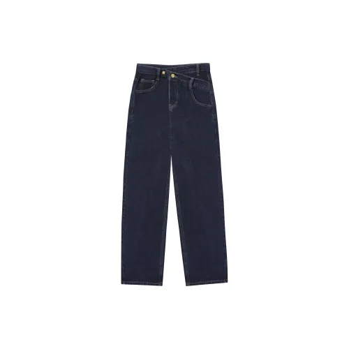 XUANSHU Jeans Women's Gray Blue