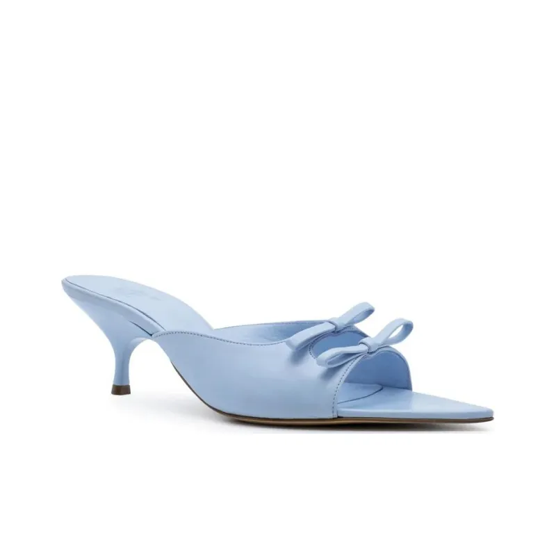 GIABORGHINI Blanche 50mm Leather Mules-2