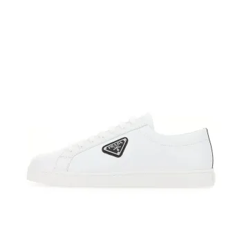 PRADA Stylish Skateboarding Shoes Men's White Black