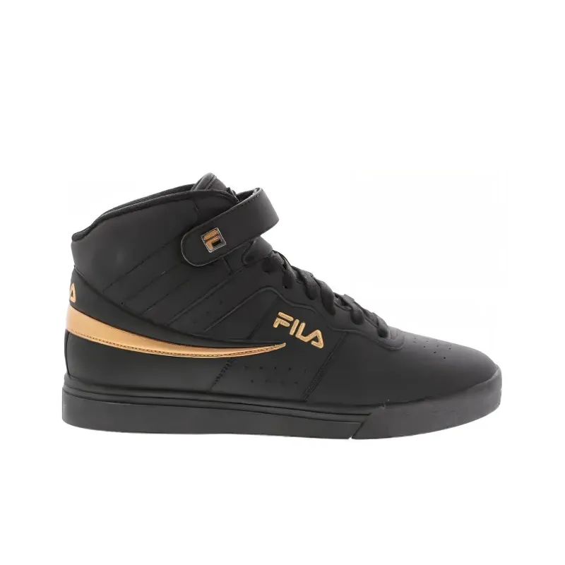 FILA VULC 13 Slip-Resistant Low-Top Skateboard Shoes Men's Black Gold-1