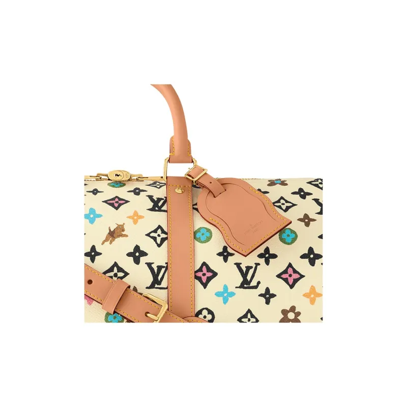 LOUIS VUITTON By Tyler The Creator Keepall Bandouliere 45 Vanilla Craggy Monogram-3
