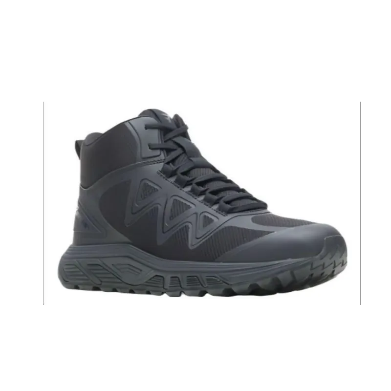 BATES E01040 Cushioning Anti-Slip And Wear-Resistant High-Top Outdoor Shoes Men's Black-1