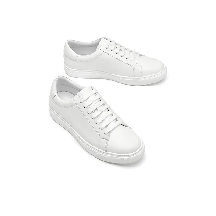 Beau Today Abrasion Resistant, Lightweight, And Breathable Low Top Skateboard Shoes Men's White-2