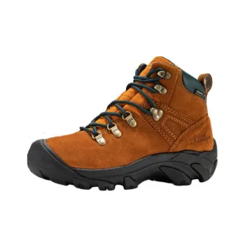 LEAVE NO TRACE x KEEN Pyrenees Anti Slip Wear Resistant High Top Hiking Trekking Shoes Women's Light Brown