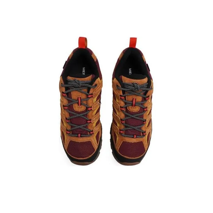 MERRELL MOAB 3 GTX Slip-Resistant Low-Top Outdoor Shoes Men's Yellow Red-3