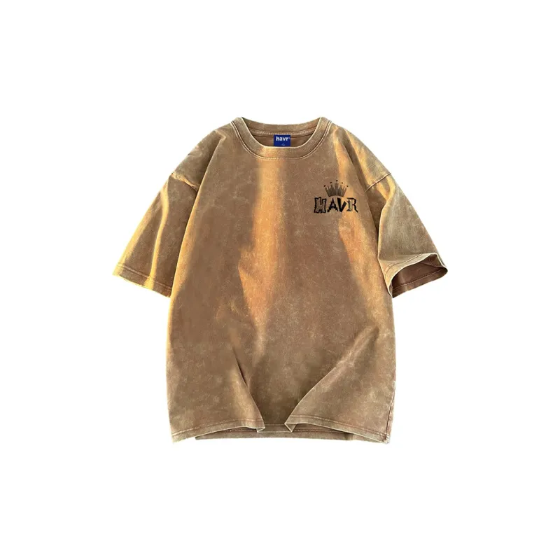 HAVR Heavyweight Thin Short Sleeved T Shirts Unisex-15