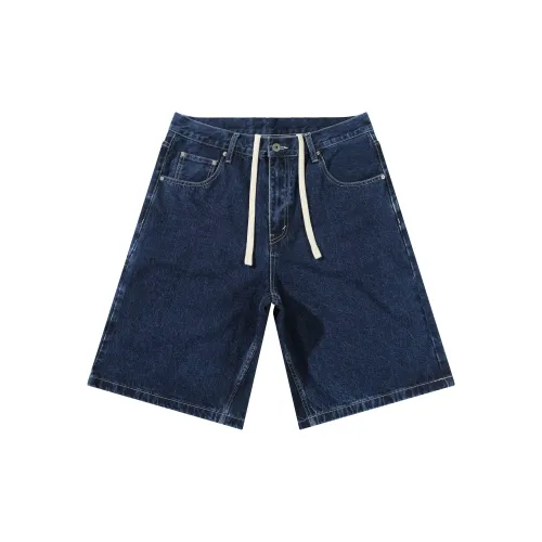 ALL IN Denim Shorts Unisex Dark Blue