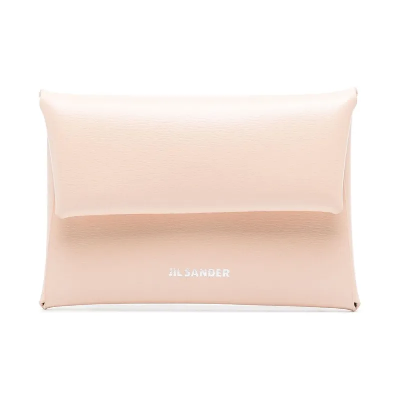 JIL SANDER Calfskin Wallet Women's Rose Pink-0