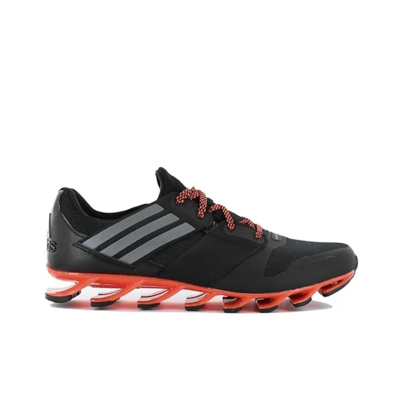 Adidas Cushioning Anti-Slip And Wear-Resistant Low-Top Casual Running Shoes Men's Black Orange-1