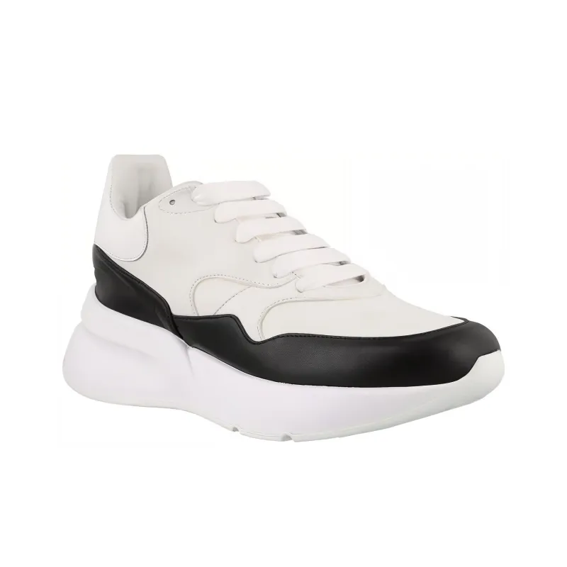 Alexander McQueen Oversized Sneakers 'White Black'-2