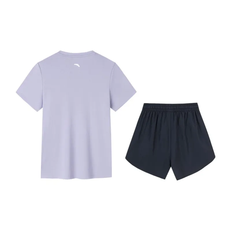 ANTA Casual Suits Women's Purple Mist+Basic Black-1