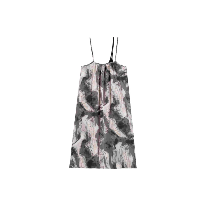 IQC Slip Dresses Women's Black Multicolor-1