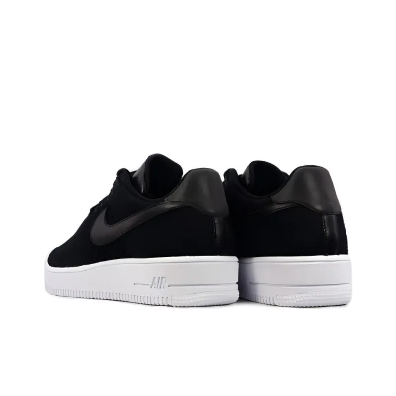 Nike Air Force 1 Abrasion Resistant Breathable Low Top Skateboard Shoes Men's Black-2