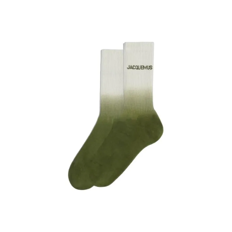 Jacquemus Mid-Calf Socks Unisex 1 Pack Green-0