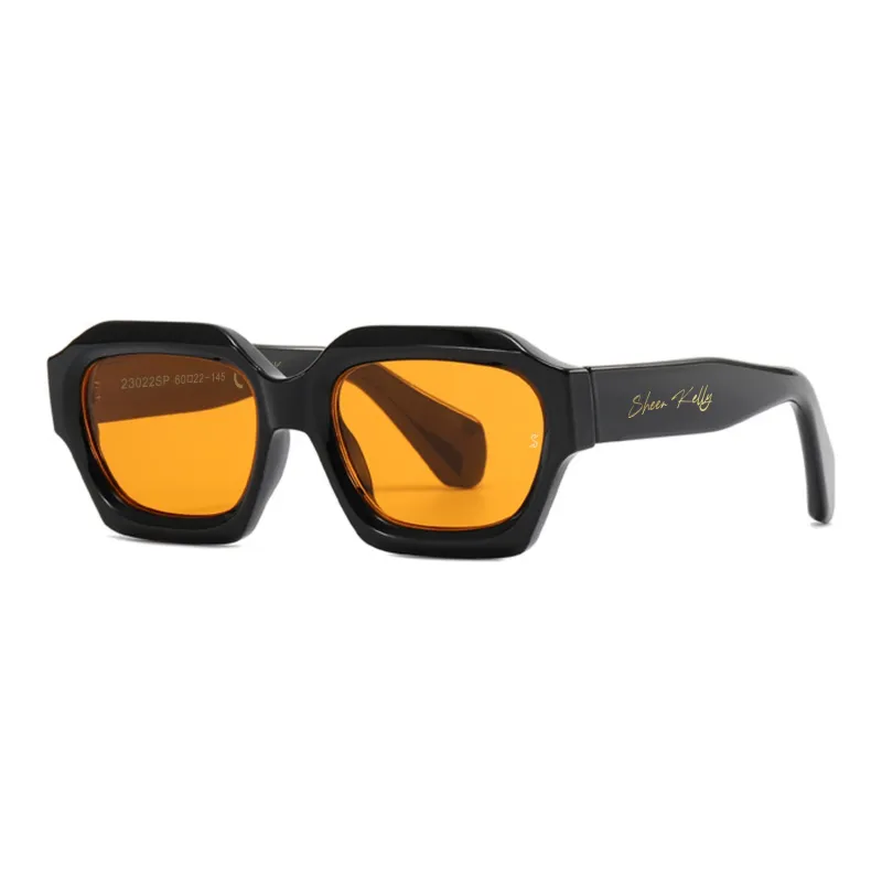 SHEEN KELLY Square Sunglasses Unisex-1