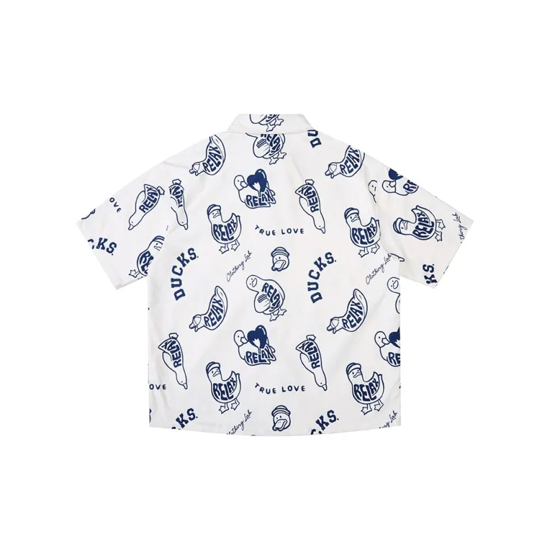 WAYNEXZAVIER Floral Short Sleeved Shirt Men's-1