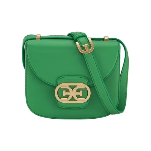 SAM EDELMAN Cow Leather Small Square Bag Shoulder Bag Crossbody Bag Small Size Women's Green