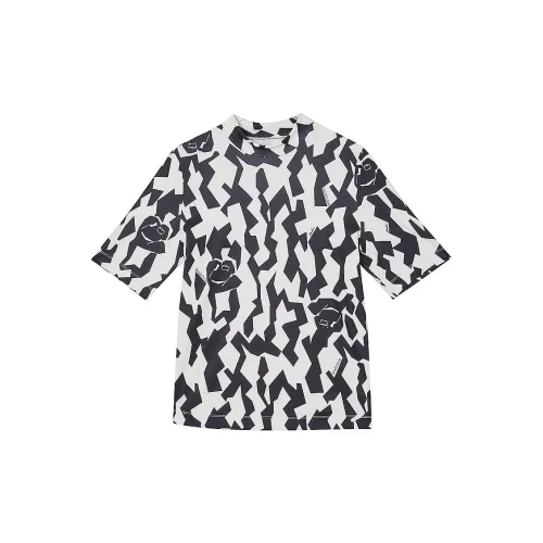 BADINA Knitwear Women's Black White Geometry