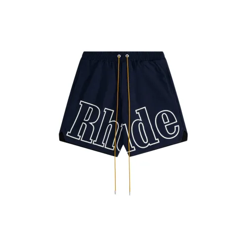 RHUDE Casual Shorts Men Marine Blue