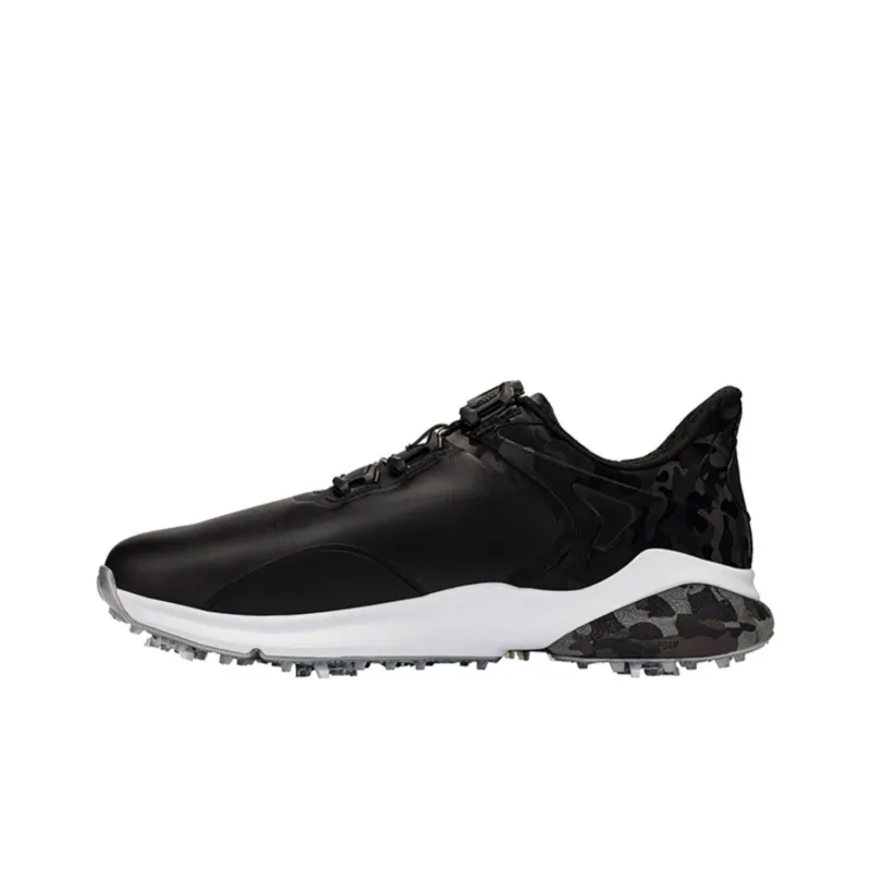 Callaway Cushioning, Wear Resistant Low Top Golf Shoes Men's Black White-0