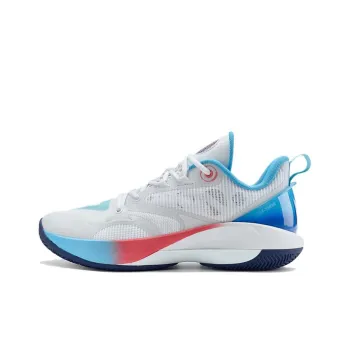 PEAK Taichi Andrew Wiggins Talent 1 Cushioning Wear Resistant Low Top Basketball Shoes Unisex White Blue