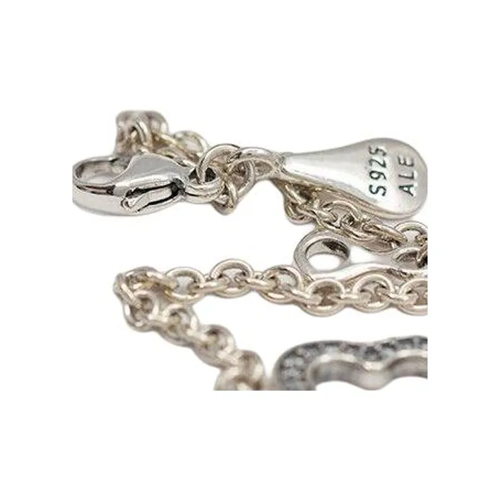 Pandora 925 Sterling Silver Bracelets Women's Silver-2